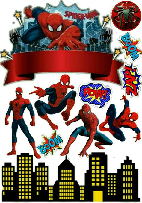 Spiderman Cake Topper Printable Hd, Spiderman Cake Topper Printable Free, Spiderman Topper Printable, Spiderman Cake Topper Printable, Topper Spiderman Birthday, Cake Topper Spiderman, Topper Spiderman, Diy Cake Topper Printable, Spiderman Topper