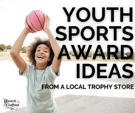 Youth Sports Award Ideas from a Local Trophy Store Sports Awards Ideas, Fun Awards, Printable Sports, Award Names, Award Ideas, Sports Awards, Club Ideas, Student Athlete, Young Athletes