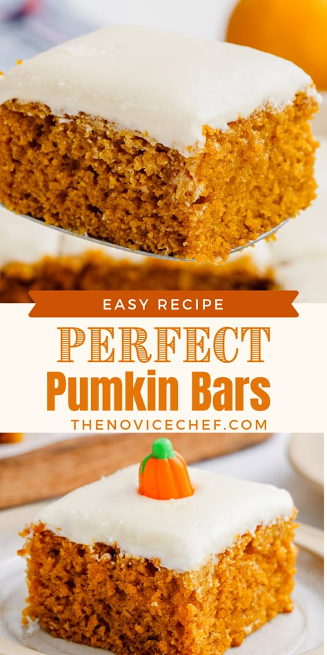 Best Pumpkin Bars, Pumpkin Cream Cheese Bars, Pumpkin Bars Recipe, Easy Pumpkin Bars, Pumpkin Sheet Cake, Pumpkin Recipes Easy, Pumpkin Pie Mix, Pumpkin Pie Bars, Pumpkin Cake Recipes