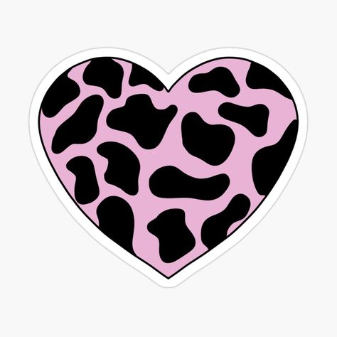 Cow Print Heart, Cow Heart, Pink Cow Print, Strawberry Cow, Clothing Business, Emily Rose, Pink Strawberry, Cute Emoji, Pink Cow