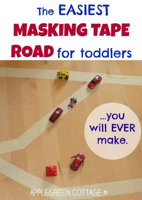 masking tape road for kids Finger Painting For Kids, Developmental Activities, Room Activities, Car Activities, Fun Mom, Tape Ideas, Tiny Cars, Children's Activities, Sewing Projects Free