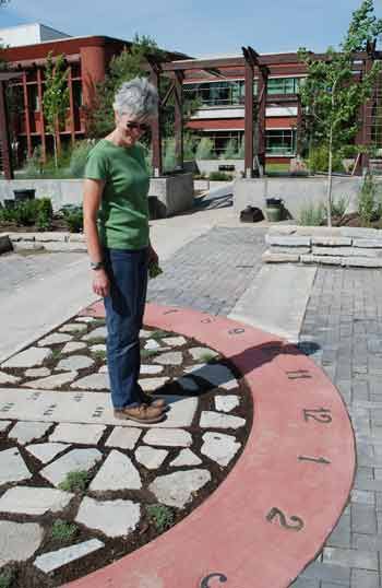 Architecture Display, Sundials, School Playground, Children's Garden, Natural Playground, Backyard Pergola, Outdoor Classroom, Fabric Shower Curtain, School Garden