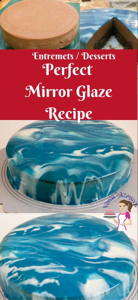 Mirror Glaze Recipe, Make A Mirror, Mirror Cakes, Cake Mirror, Pretty Mirror, Mirror Glaze Cake Recipes, Glaze Icing, Cake World, Glaze Cake