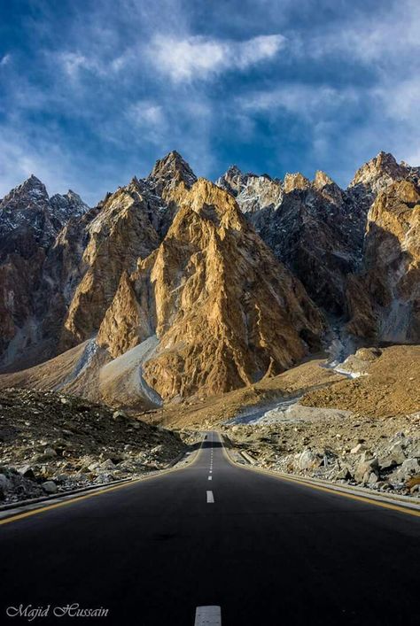 Karakorum highway ft Passu cathedrals, Gojal.  Photo by @shahadatkarim Karakorum Highway, Karakoram Highway, Pakistan Tourism, Find Yourself Again, Spiritual Consciousness, Catch Flights Not Feelings, Catch Flights, Wonder Of The World, Healthy Travel