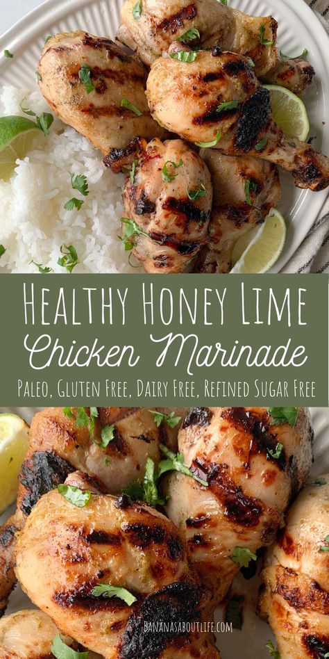 Healthy chicken marinade for the grill Chicken Marinade For The Grill, Lime Chicken Marinade, Lime Marinade For Chicken, Healthy Chicken Marinade, Grilled Chicken Marinade, Honey Lime Chicken, Chicken Marinade Recipes, Healthy Chicken Recipes Easy, Healthy Honey