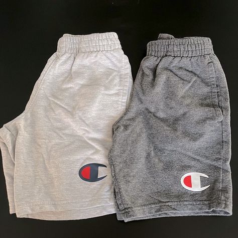 Two Piece Boys Champion Shorts Boxers Outfit, Ee Shorts, Champion Socks, Nike Sweatsuit, Champion Shorts, Baddie Outfits Casual, Outfits Casual, Baddie Outfits, Soft Girl