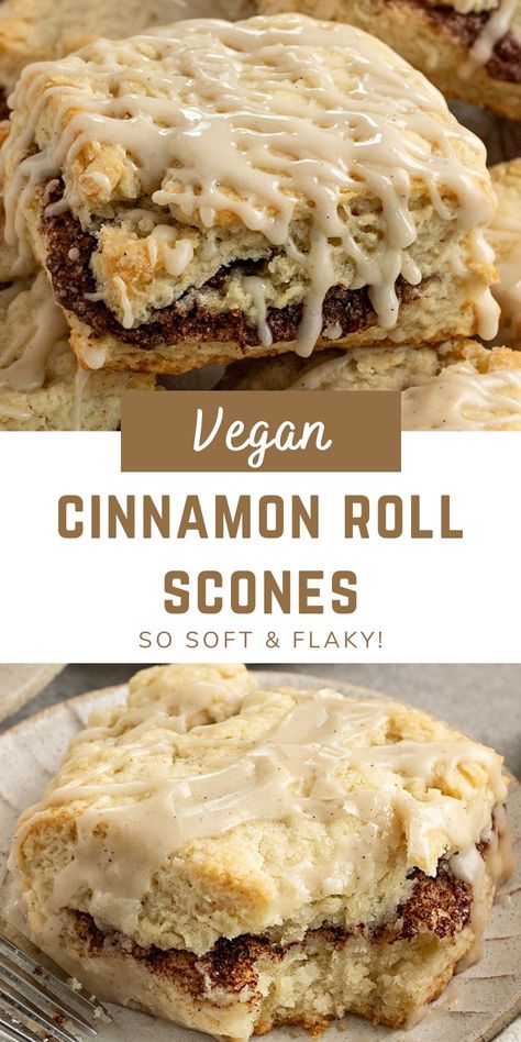 Cinnamon Roll Scones, Cinnamon Chip Recipes, Cinnamon Scones Recipe, Scones Vegan, Vegan Scones, Cinnamon Scones, Vegan Sweet Treats, Vegan Cinnamon Rolls, Scones Ingredients