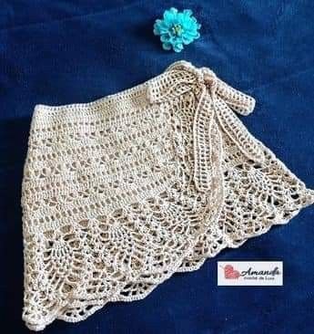 Crocheted Skirt, Hands Embroidery, Crochet Skirt Pattern, Bikinis Crochet, Crochet Bottoms, شال كروشيه, Mode Crochet, Crochet Skirts, Crochet Cover Up