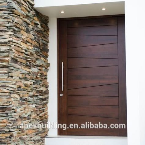 Contemporary Exterior Doors, Main Doors, House Main Door, Modern Entrance Door, Main Entrance Door Design, Main Entrance Door, Wooden Main Door, Interior Contemporary, Wooden Main Door Design