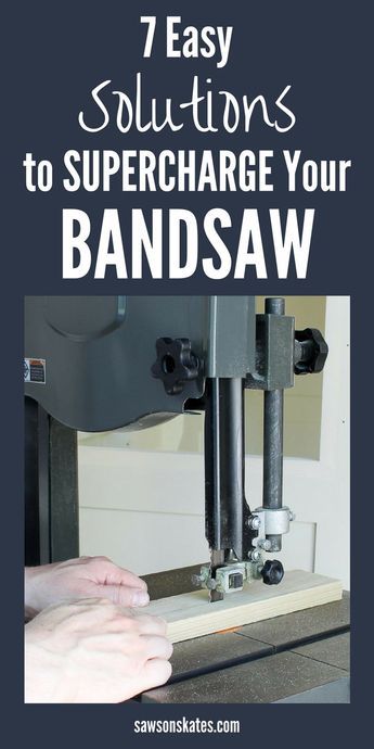 A bandsaw is a handy tool when building DIY projects. Looking for ideas to make the most of your band saw? Here are 7 tips and tricks that will supercharge your bandsaw! #diy #diytips #bandsaw #woodworking #woodworkingtips #woodworkingtools #diywoodworking Ban Saw Projects Ideas, Bandsaw Box Ideas, Band Saw Projects, Diy Bandsaw, Garage Hacks, Bandsaw Projects, Band Saws, Advanced Woodworking Plans, Wood Workshop