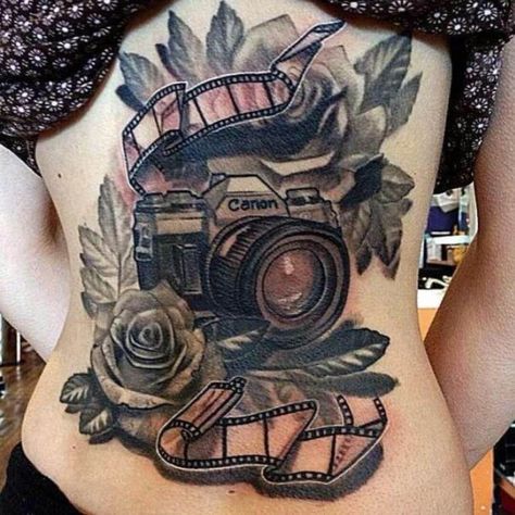 Camera Tattoo Ideas: Express Your Love for Photography! Camera Tattoo Ideas, Luv Tattoo, Vintage Camera Tattoos, Camera Tattoo Design, Camera Tattoos, Camera Tattoo, Tattoo Photography, Dream Tattoos, Female Tattoo