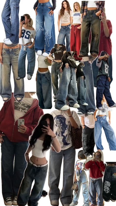 Baggie Jeans Outfit, Baggie Jeans, Streetwear Girl, Shoes Outfit Fashion, Trendy Outfits For Teens, Cute Fit, Swaggy Outfits, Jeans Outfit, Cute Everyday Outfits