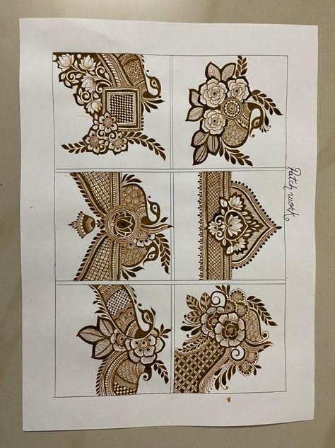 Bridal Henna Borders, Mehandi Startup Design, Mehendi Belt Designs, Bridal Mehendi Elements, Bridal Startup Mehandi Design, Bridal Mehndi Startup Design, Mehndi Startup Design, Startup Mehendi Design, Mehendi Class Day 1