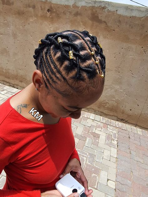 Wool Cornrow Hairstyles, Benny And Betty Hairstyle African, Benny And Betty Hairstyle, Benny And Betty Hairstyle For Kids, Mabhanzi Hairstyles, Kids Freehand Hairstyles, Wool Hairstyles, Benny And Betty Hairstyle With Afro, Ben And Betty Hairstyle African