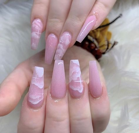 Lilac Nails, Summer Nail Designs, Long Acrylic Nail Designs, Ombre Acrylic Nails, Colorful Nails, Cute Acrylic Nail Designs, Simple Acrylic Nails, Makijaż Smokey Eye, Long Acrylic Nails Coffin