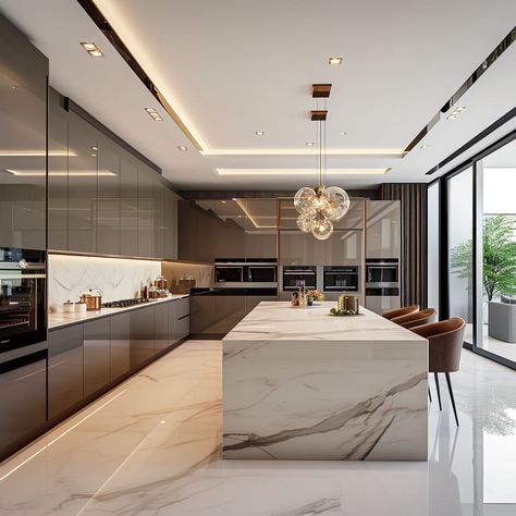 Ixina Kitchen, Elegant Kitchen Design, Modern Luxury Kitchen, Desain Pantry, Kitchens Luxury, Kitchens Design, Dream Kitchens Design, Kitchen Interiors, Kitchen Interior Design Modern