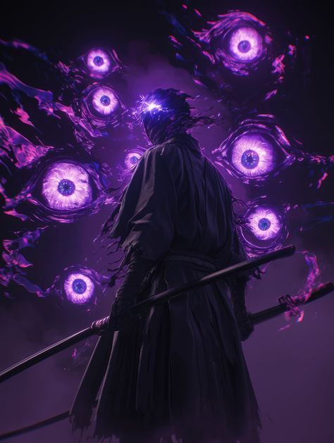 Purple Man, Dark Magic Art, Naruto Painting, Fantasy Wizard, Super Powers Art, Magic Design, Anime Artwork Wallpaper, 다크 판타지, Cool Wallpapers Art