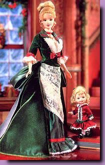 Victorian Holiday Barbie, 2000 Barbie And Kelly, Barbie Christmas, Barbie Dresses, Barbie 2000, Barbie Kelly, Winter Princess, Christmas Barbie, Doll Barbie, Im A Barbie Girl