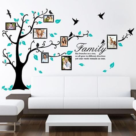 Family Tree Decal, Genealogical Tree, Family Tree Wall Sticker, Frame Bedroom, Family Tree Wall Decor, Photo Frame Tree, Vinyl Tree Wall Decal, Family Tree Photo, Wall Stickers Quotes