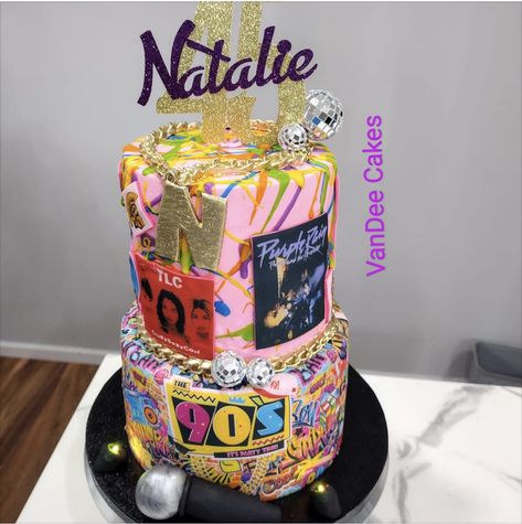 Freaknik Cake Ideas, Freaknik Pool Party, 90s Birthday Theme, 90s Themed Birthday, 90s Birthday, 18th Birthday Ideas, 70s Theme, 90s Theme Party, 34th Birthday