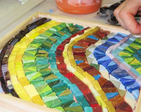 Smalti Mosaic, Community Projects, Glass Mosaic Art, Modern Tools, Reflective Material, Mosaic Projects, Mosaic Wall, Mosaic Patterns, Public Art