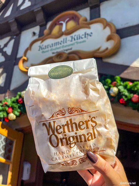 3 Must-Try Snacks From the Germany Pavilion in EPCOT - AllEars.Net Epcot Snacks, Epcot Germany, Best Snacks At Epcot 2023, Epcot Food 2023, Carmel Popcorn, Epcot Food And Wine Festival 2023, Epcot Food And Wine Festival 2024, Beer Pretzels, Bavarian Pretzel