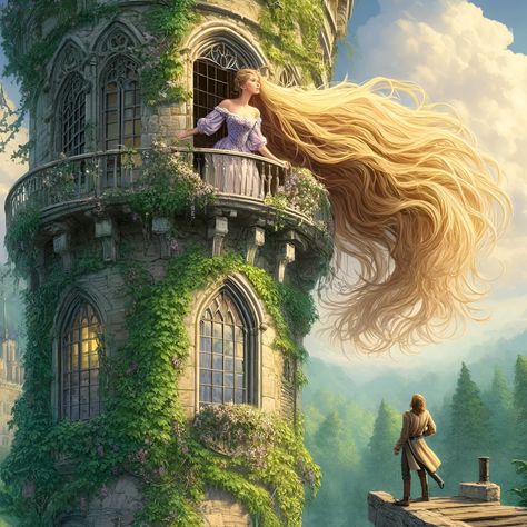 Princess In A Tower, Princess In Tower, Romantic Adventures, Tangled Rapunzel, Family Bonding, High Fantasy, Family Game Night, Book Characters, Enchanted