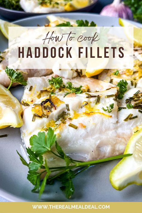 All you need to know about cooking perfect haddock fillets with step by step instructions and photos. See how to easily cook on a BBQ, under a grill or broiler or bake in the oven. Haddock Marinade, Recipe For Haddock Fillets, How To Cook Haddock Fillets, Cooking Haddock, Haddock Fillet Recipe, Grilled Haddock, Grilled Courgette, Baked Haddock, Haddock Recipes