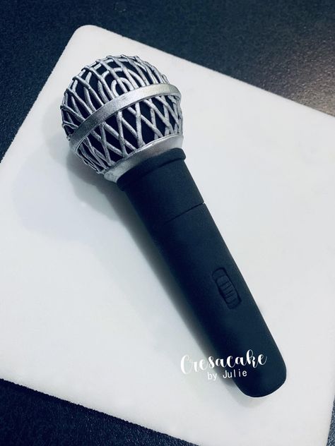 Fondant Microphone, Microphone Cake, Diy Air Dry Clay, Birthday Cakes For Women, Cakes For Women, Fondant Toppers, Cake Pictures, 12th Birthday, Time To Celebrate