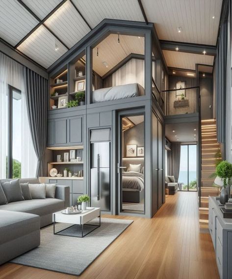 Tiny House 2 Luxury Tiny House Interior, Caddy 4motion, Best Tiny House Designs, Luxury Tiny House, Money Building, House Structure, Tiny House Big Living, Fantasy Furniture, Scandinavian Style Home