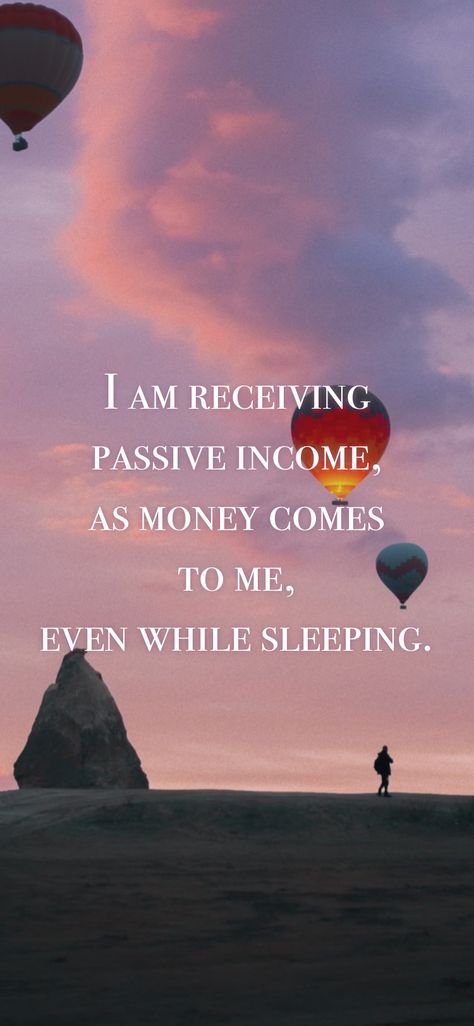 I am receiving passive income, as money comes to me, even while sleeping. From the I am app: https://iamaffirmations.app Money Comes To Me, Protection Quotes, Passive Income Quotes, Income Protection, Money Poster, Sleep Quotes, Gratitude Affirmations, Simple Quotes, Manifestation Quotes