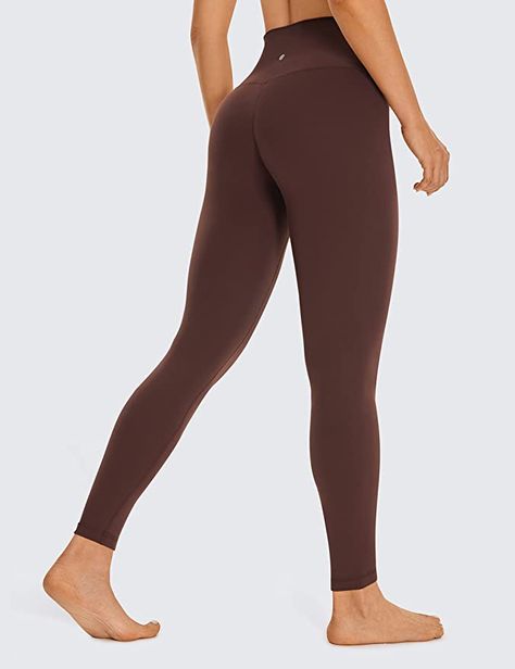 Amazon.com: CRZ YOGA Womens Butterluxe High Waisted Workout Leggings 28'' - High Waisted Full Length Soft Athletic Yoga Pants Taupe Medium : Clothing, Shoes & Jewelry 100 Workout, High Waisted Leggings Workout, Soft Yoga, Crz Yoga, Growing Belly, Comfy Leggings, Yoga Training, Leggings For Women, Yoga Videos