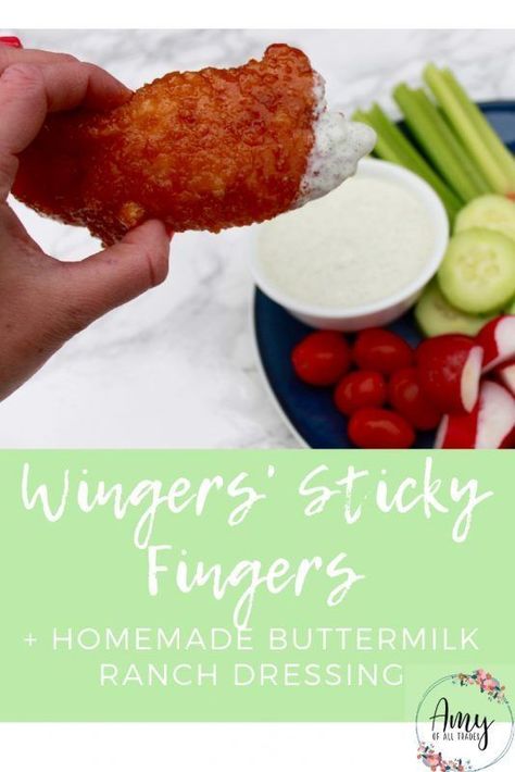 Quick and easy weeknight dinner, and so delicious! Copycat of the Winger's sticky finger sauce. Wingers Sticky Fingers, Caramel Apple Pork Chops, Homemade Buttermilk Ranch, Sticky Finger, Cooking Pork Tenderloin, Breaded Chicken Tenders, Buttermilk Ranch Dressing, Dinner Quick, Buttermilk Ranch