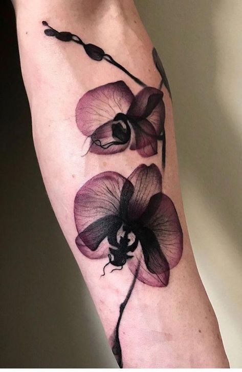 Orchid Tattoo Meaning, Orchid Flower Tattoos, Orchid Tattoo, Inspiration Tattoos, Tattoo Designs And Meanings, White Tattoo, Flower Tattoo Designs, Finger Tattoos, Pretty Tattoos