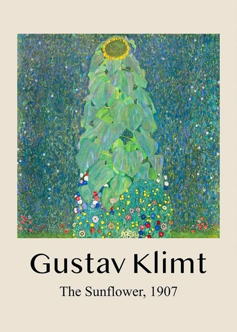 Van Gogh Wall Art, Art Van Gogh, Gustav Klimt Art, Klimt Art, Exhibition Art, Art Exhibition Posters, The Sunflower, Vintage Poster Art, Famous Art