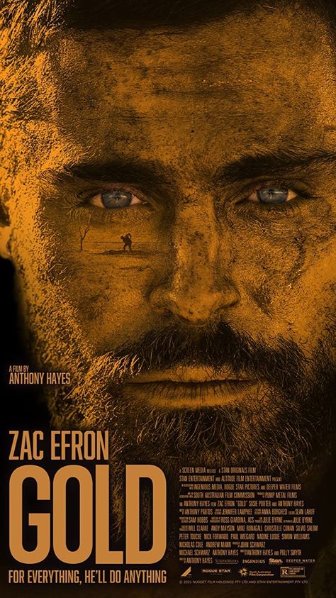 Gold Movie Poster, Action Movies To Watch, Gold Movie, Hollywood Action Movies, Action Movie Poster, Best Action Movies, Rotten Tomatoes, Gold Nugget, Zac Efron