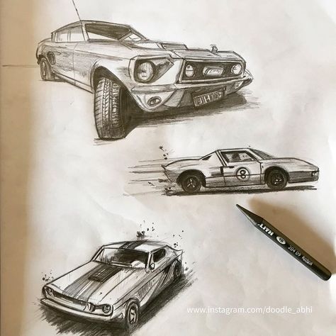 Doodle Abhi on Instagram: “I am drawing cars after watching #fordvsferrari 😐 No actually it is perspective study dah! Please let me know what do you think about this…” Cars Perspective, Car Digital Art, Perspective Study, Perspective Drawing, You Think, Thinking Of You, Art Gallery, Doodles, Digital Art