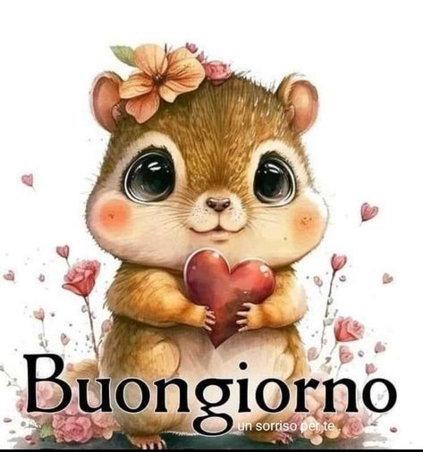 23+ nuove immagini per augurare il buongiorno - Buongiorno.gratis Fabric Panel Quilts, Cute Animal Illustration, Cute Animals Images, Fabric Panel, Cute Animal Drawings, Animals Images, Chipmunks, Cute Little Animals, Square Quilt