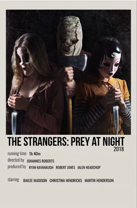 The Strangers Poster, Horror Polaroid Poster, Minimal Polaroid Movie Posters, Horror Films Posters, The Strangers Movie, The Strangers Prey At Night, Sick Movie, Polaroid Movie Poster, Horror Movies List