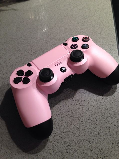 #colorware custom PS4 controller <3 Pink Ds, Ipod Music, Control Ps4, Ps4 Controller Custom, Cute Gaming, Ps4 Accessories, Gaming Phone, Playstation Controller, Video Game Room Design