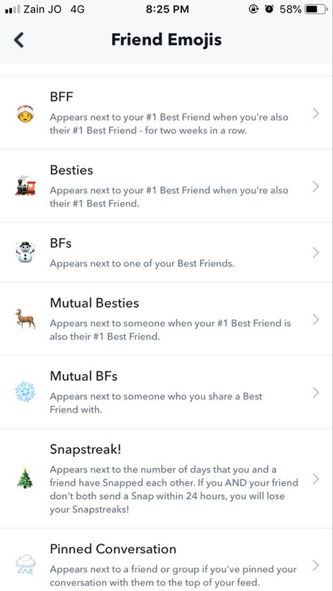 Preppy Snapchat Friend Emojis, Winter Snapchat Friend Emojis, Christmas Friend Emojis Snapchat, Christmas Snapchat Friend Emojis, Snapchat Best Friends List Emojis, Snapchat Themes, Bsf Emojis, Christmas Snapchat, Snapchat Halloween