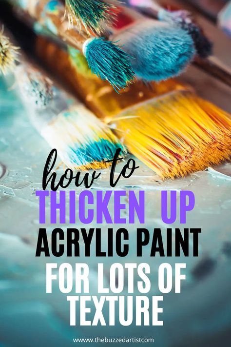 Ever wondered how to thicken up acrylic paint to make more texture and behave like oil paint? Follow these quick and easy tips to do just that!