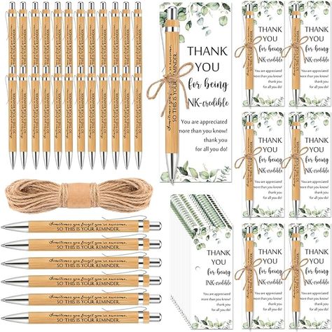 Amazon.com : Yeaqee 36 Sets Employee Appreciation Gifts Bulk Includes Thank You Bamboo Pens Motivational Quote Ballpoint Pen Thank You Cards with Twine Christmas Gift for Teacher Staff Team(Your Reminder) : Office Products Christmas Gift For Teacher, Bamboo Pen, Kindergarten Reading Worksheets, Employee Appreciation Gifts, Reading Worksheets, Employee Appreciation, Teacher Christmas Gifts, Kindergarten Reading, Gift For Teacher