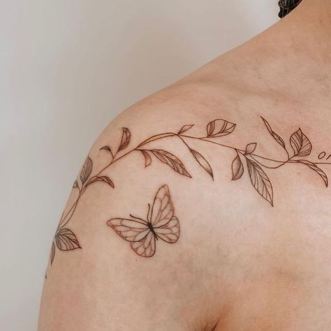 Wrap Around Tattoo, Wrap Tattoo, Upper Arm Tattoos, Vine Tattoos, Dainty Tattoos, Patch Work, Fine Line Tattoos, Trendy Tattoos, April 11