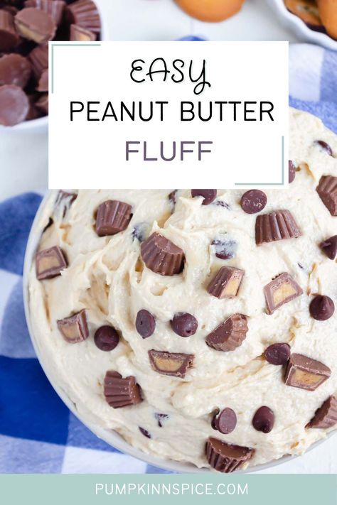 Chocolate Peanut Butter Fluff, Sweet Lasagna, Peanut Butter Fluff, Fluff Recipes, Pumpkin Fluff, Bake Sweets, What Is Healthy Food, Yogurt Bites, Fluff Recipe