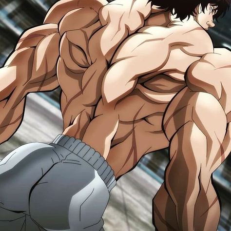 Baki Body, Gym Pfp, Hanayama Kaoru, Demon Back, Baki Son Of Ogre, Baki Aesthetic, Pirate Songs, Hanma Baki, Martial Arts Anime