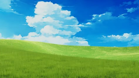 Anime Grass field , Riko Vladimir on ArtStation at https://www.artstation.com/artwork/kD28ox Environment Aesthetic Background, Easy Anime Background, Field Background Drawing, Grass Field Drawing, Anime Field, Grass Background Aesthetic, Grass Field Aesthetic, Anime Grass Background, Anime Grass Field