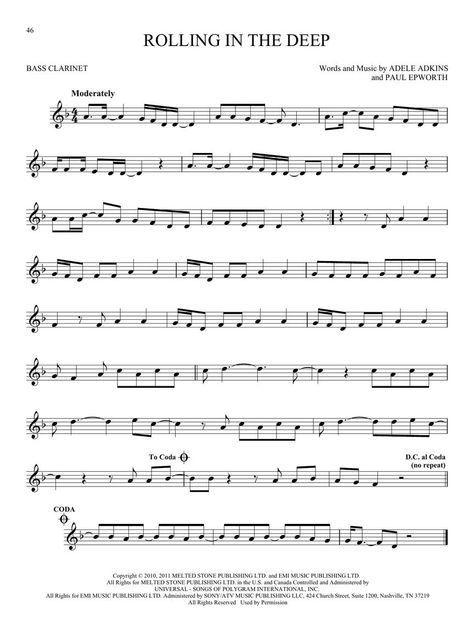 Never Gonna Give You Up Clarinet Sheet Music, Clarinet Music Sheets Easy, Bass Clarinet Music, Base Clarinet, B Flat Clarinet Sheet Music, Clarinet Notes, Clarinet Songs, Bass Clarinet Sheet Music, Music For Clarinet