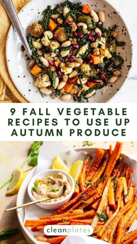 9 Fall Vegetable Recipes To Use Up Your Autumn Produce Autumn Veggie Recipes, Autumn Vegetable Recipes, Fall Vegetable Recipes, Fall Vegetables Recipes, Autumn Produce, Sauteed Beet Greens, Thanksgiving Veggies, Root Vegetables Recipes, Vegetable Side Dishes Healthy