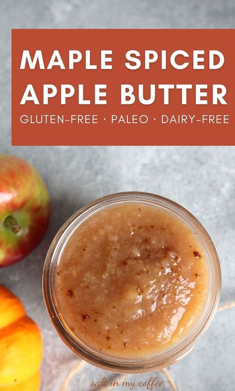 Maple Apple Butter, Easy Apple Butter Recipe, Easy Apple Butter, Spiced Apple Butter, Maple Recipes, Apple Butter Recipe, Homemade Apple Butter, Apple Jam, Canned Apples